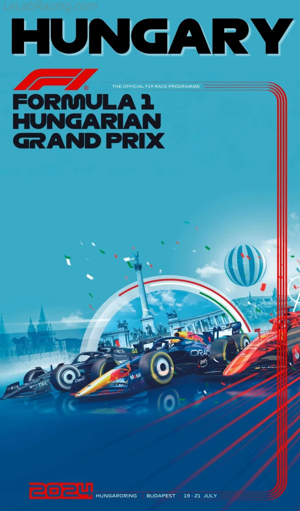 Poster d'un grand prix de la saison de F1 2024