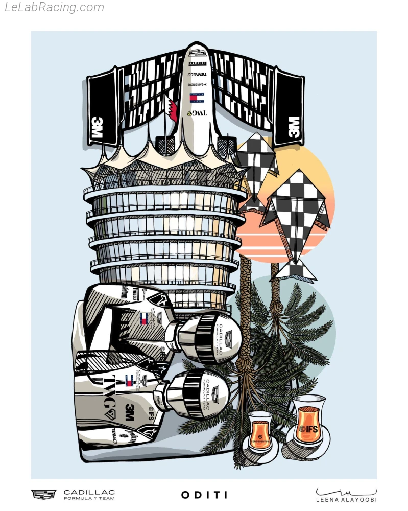 Poster équipe Grand Prix automobile de Bahreïn 2026