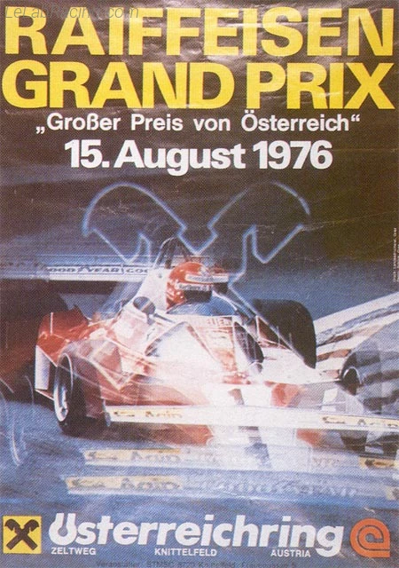 Poster d'un grand prix de la saison de F1 1976