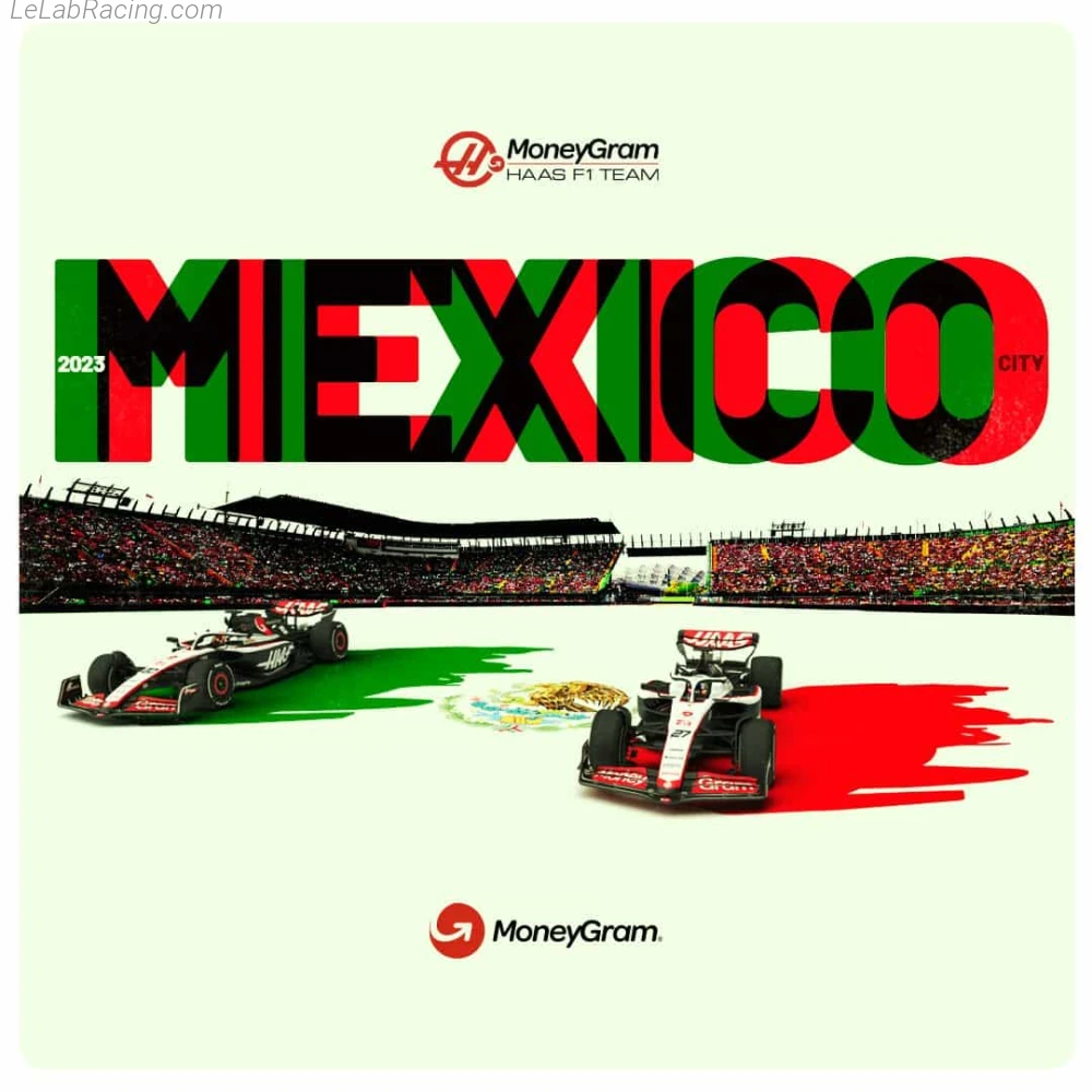 Poster équipe Grand Prix automobile de Mexico 2023