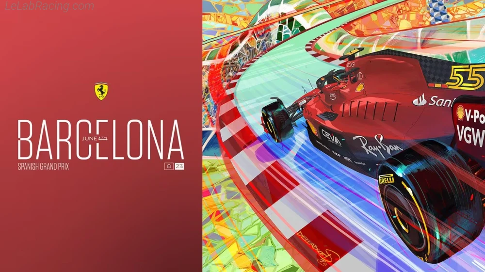 Poster équipe Grand Prix automobile d'Espagne 2023