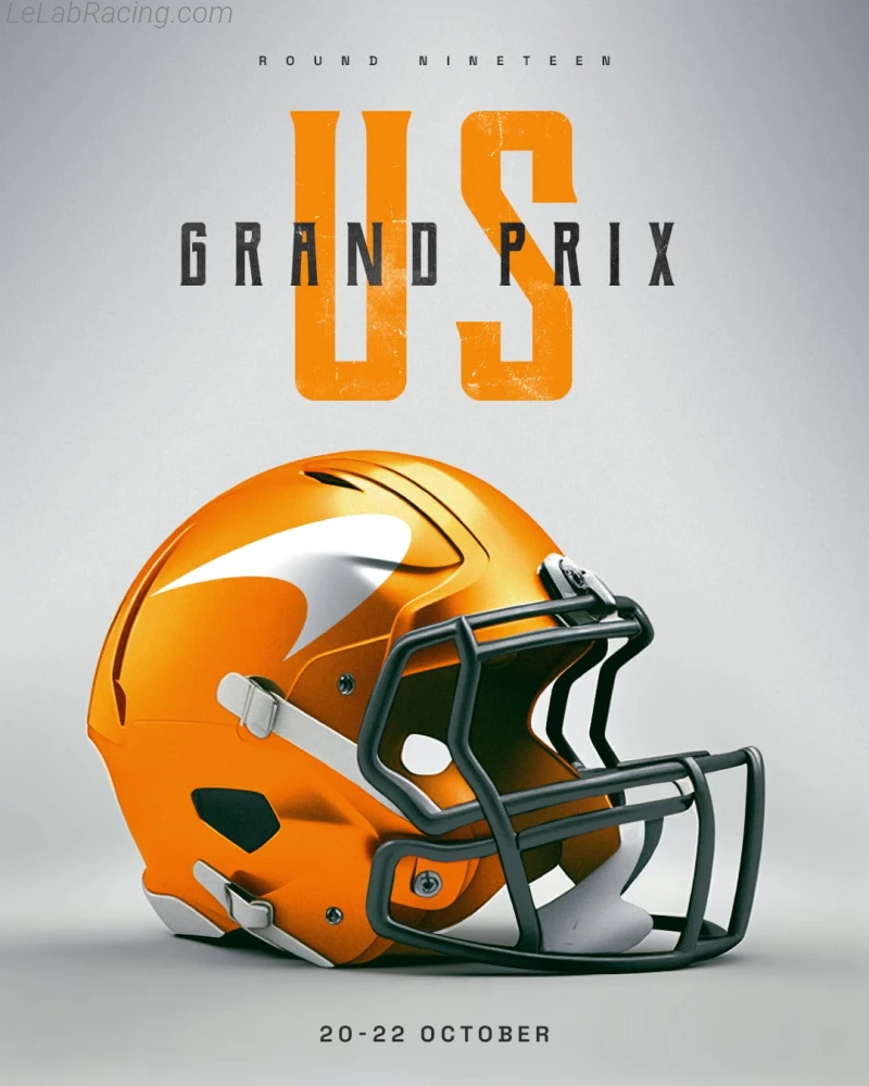 Poster équipe Grand Prix automobile des États-Unis 2023