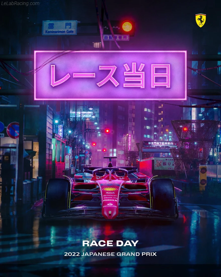 Poster équipe Grand Prix automobile du Japon 2022