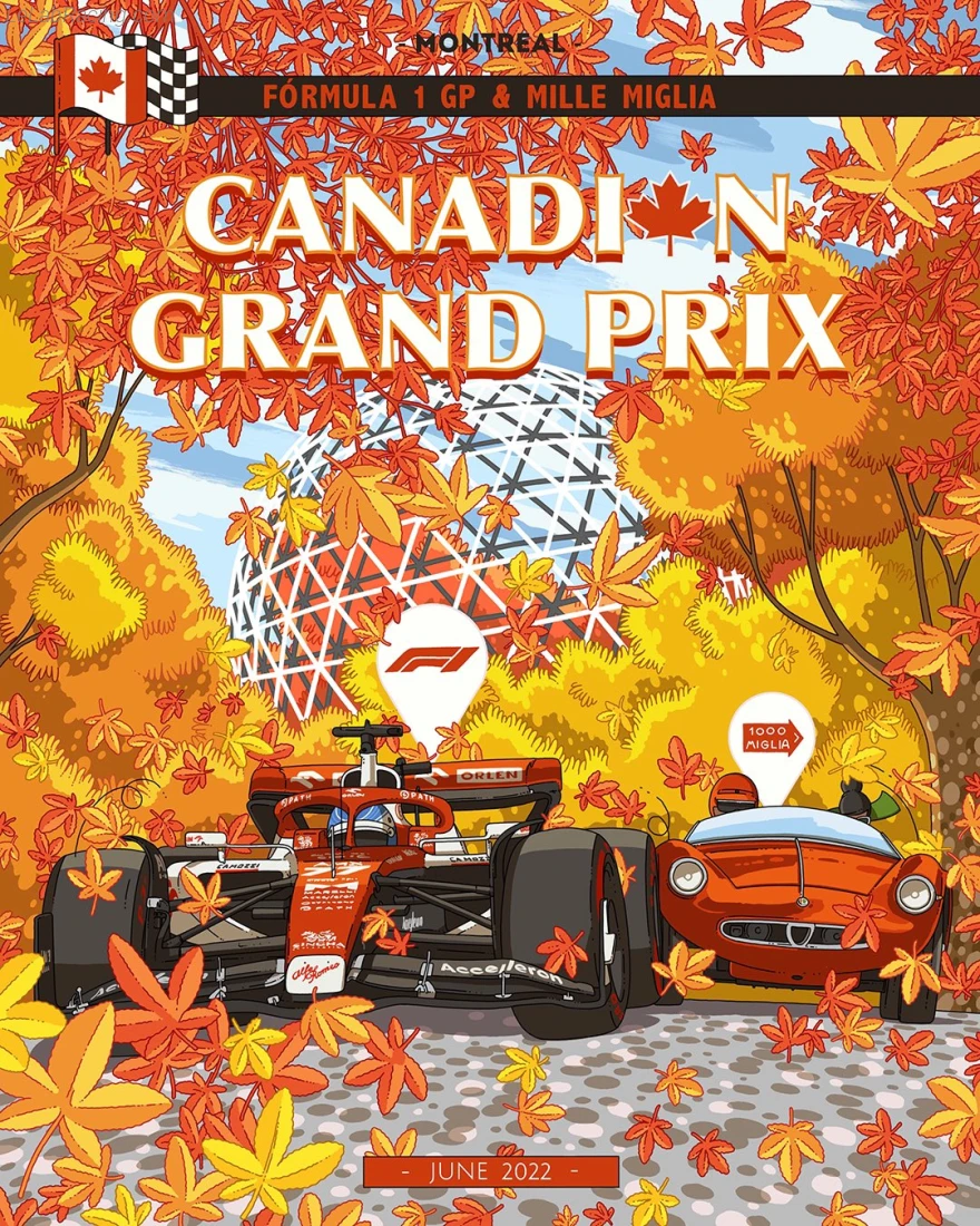 Poster équipe Grand Prix automobile du Canada 2022