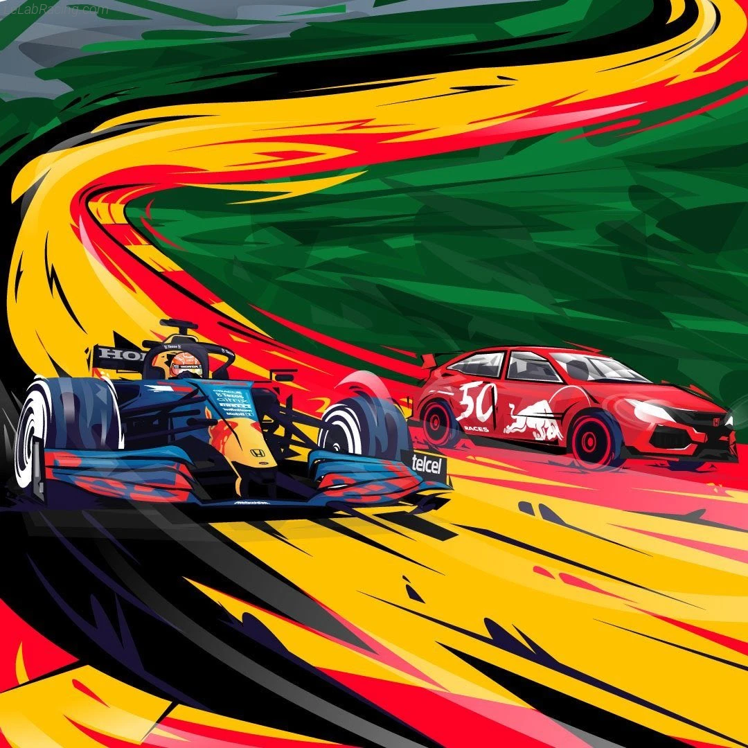 Poster équipe Grand Prix automobile de Belgique 2021