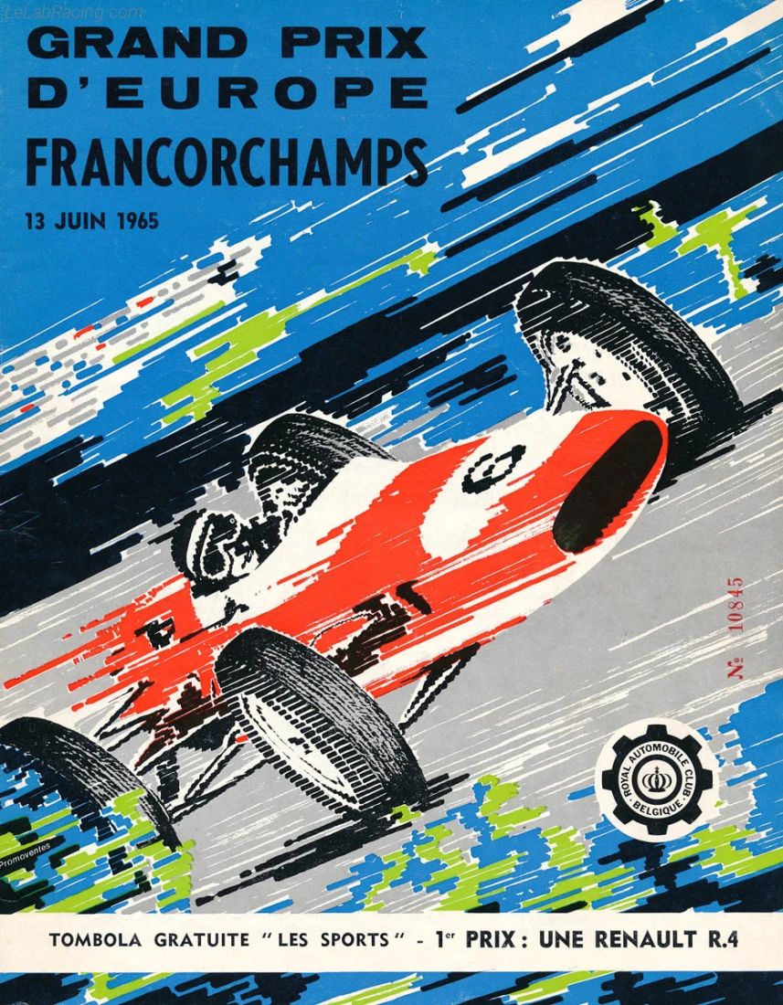 Poster d'un grand prix de la saison de F1 1965