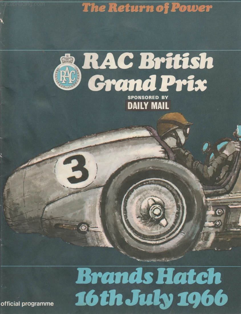 Poster d'un grand prix de la saison de F1 1966