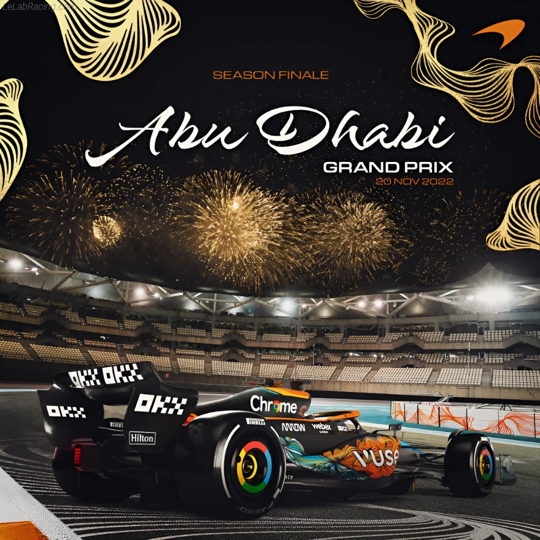 Poster équipe Grand Prix automobile d'Abou Dabi 2022