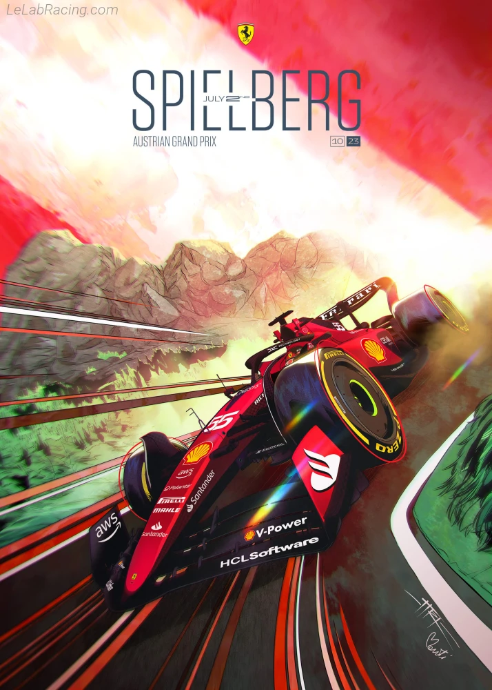 Poster équipe Grand Prix automobile d'Autriche 2023