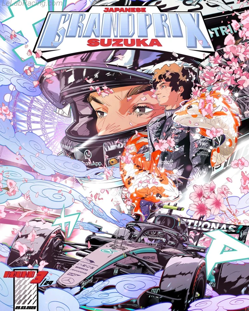 Poster équipe Grand Prix automobile du Japon 2026