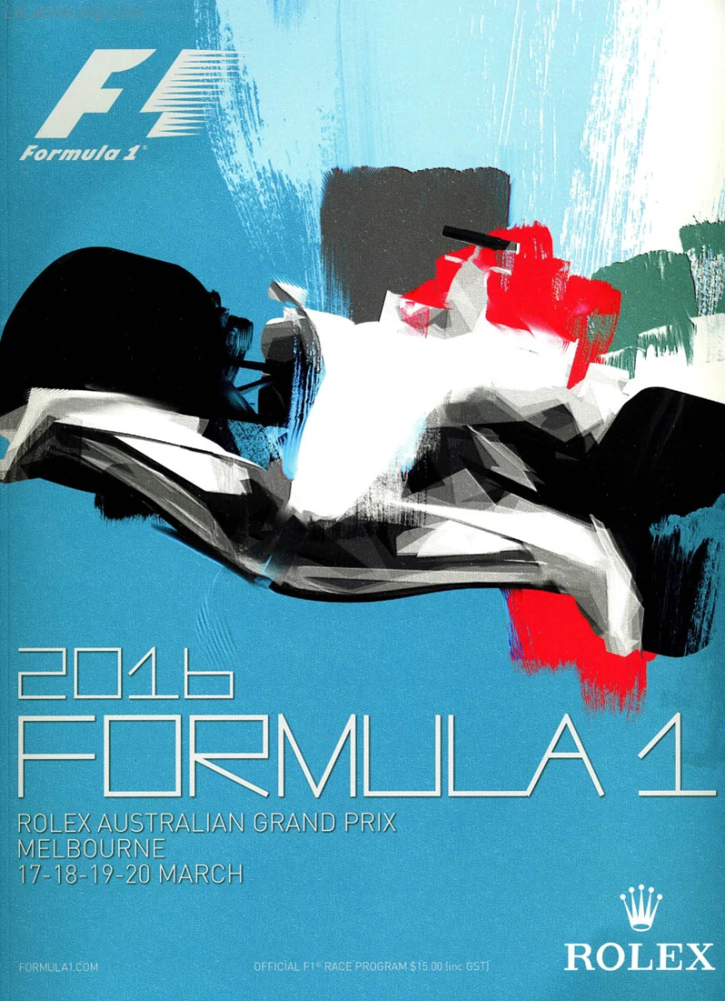 Poster d'un grand prix de la saison de F1 2016