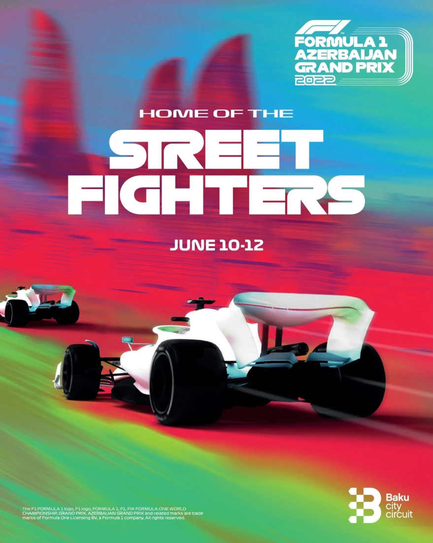 Poster équipe Grand Prix automobile d'Azerbaïdjan 2022