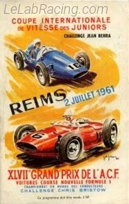 Poster d'un grand prix de la saison de F1 1961