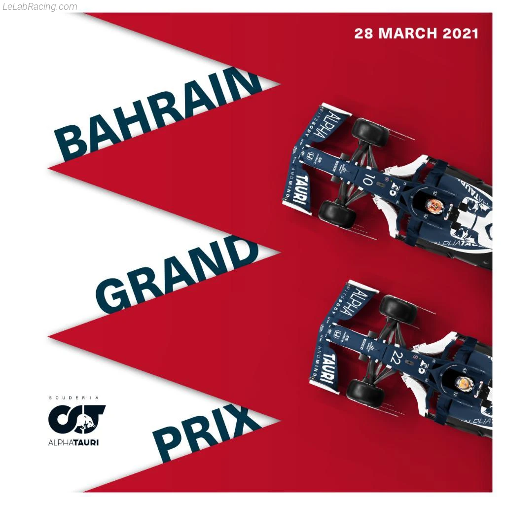 Poster équipe Grand Prix automobile de Bahreïn 2021