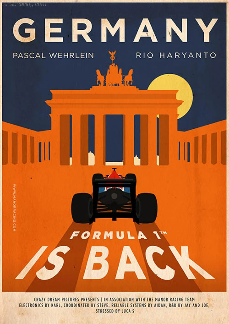 Poster équipe Grand Prix automobile d'Allemagne 2016