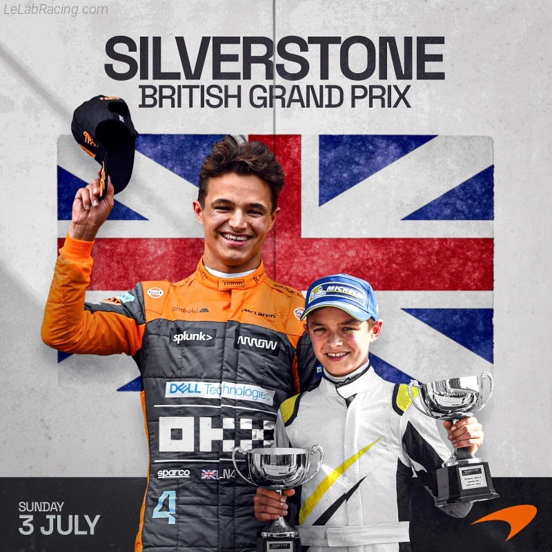 Poster équipe Grand Prix automobile de Grande-Bretagne 2022
