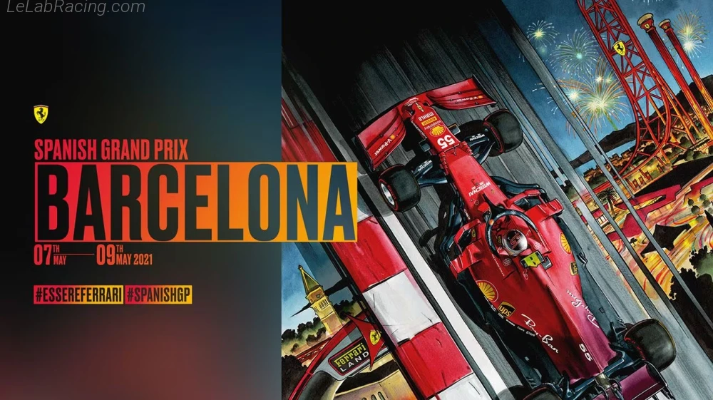 Poster équipe Grand Prix automobile d'Espagne 2021