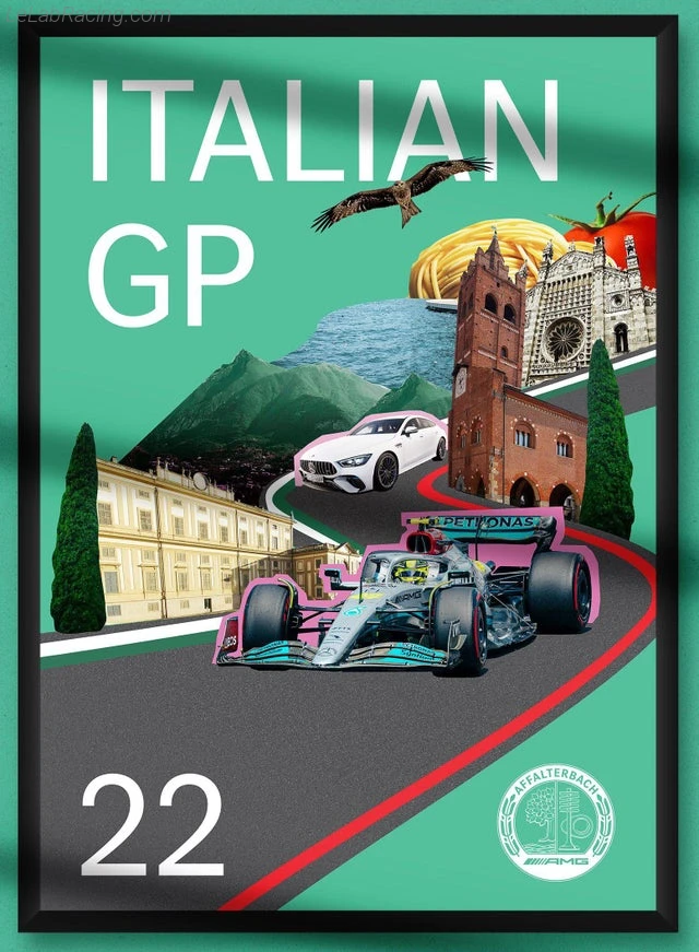 Poster équipe Grand Prix automobile d'Italie 2022