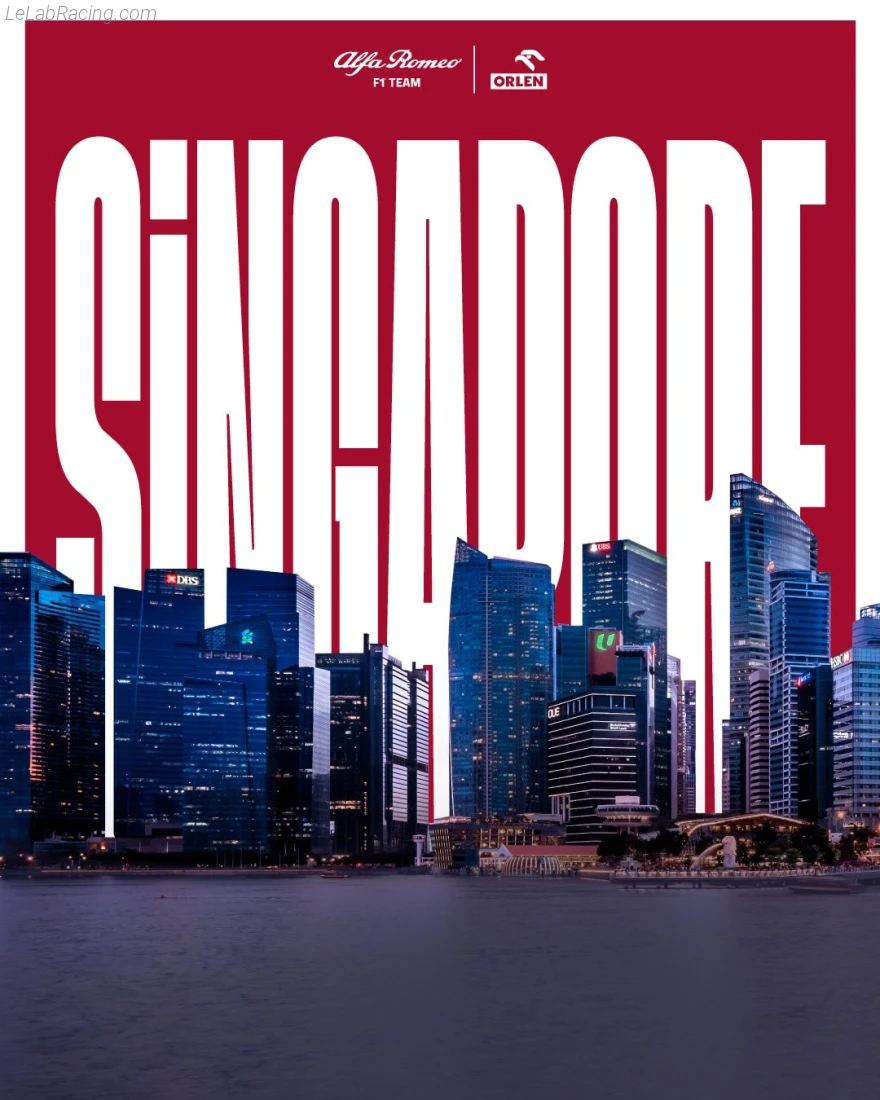 Poster équipe Grand Prix automobile de Singapour 2022
