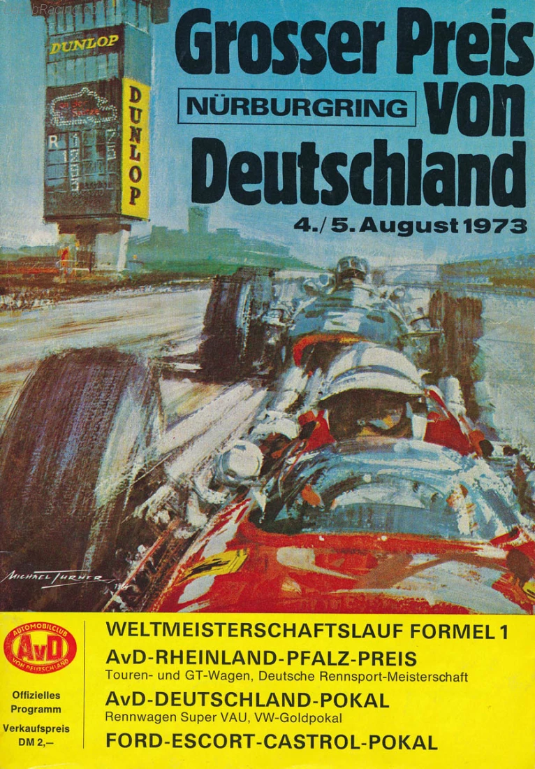 Poster d'un grand prix de la saison de F1 1973