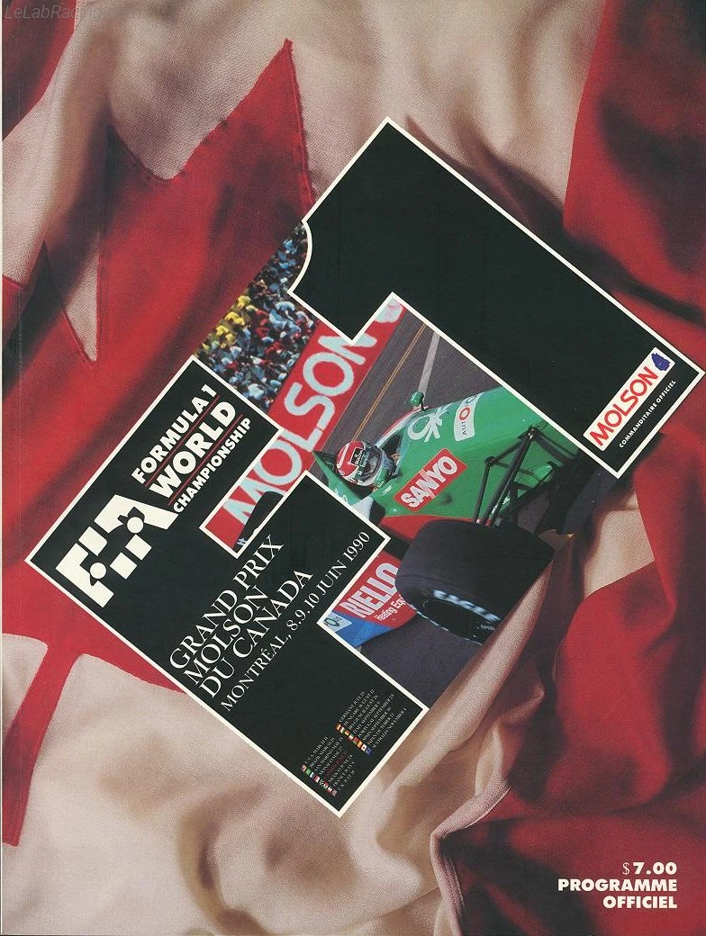 Poster d'un grand prix de la saison de F1 1990