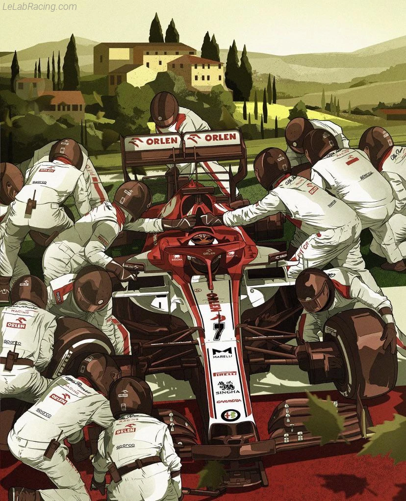Poster équipe Grand Prix automobile de Toscane 2020