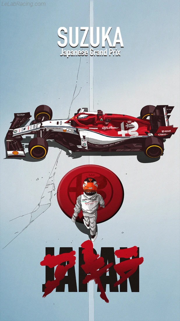 Poster équipe Grand Prix automobile du Japon 2019