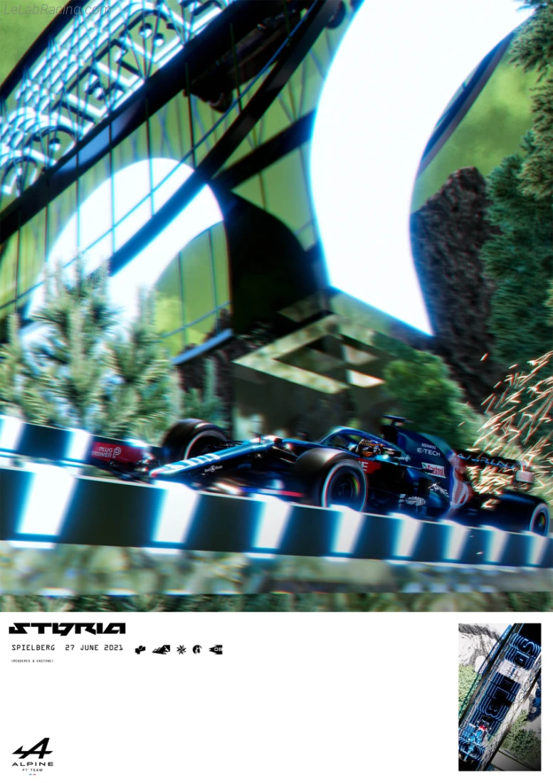 Poster équipe Grand Prix automobile de Styrie 2021