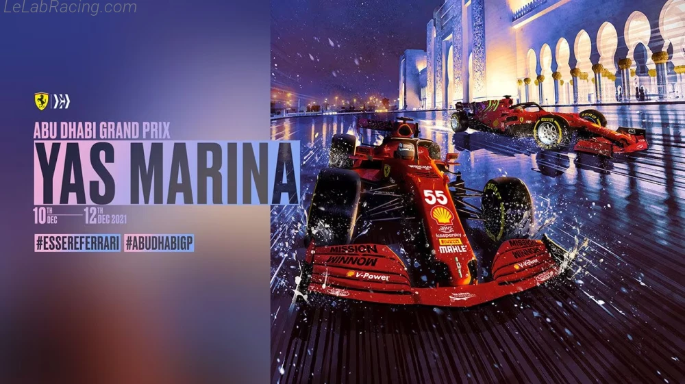 Poster équipe Grand Prix automobile d'Abou Dabi 2021