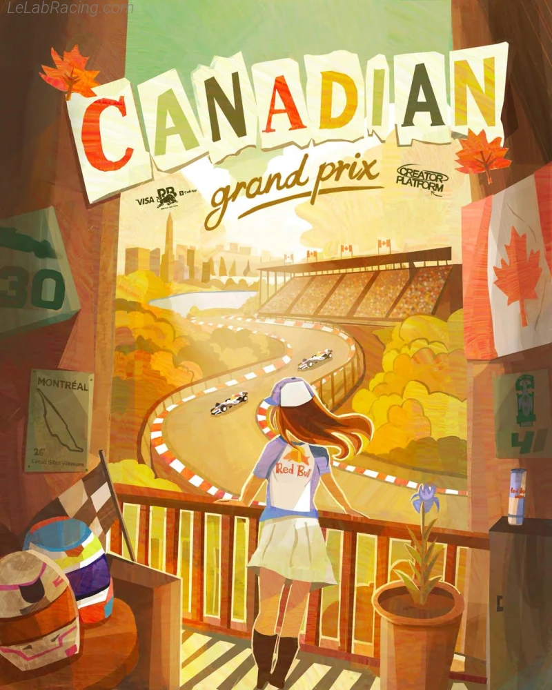 Poster équipe Grand Prix automobile du Canada 2026