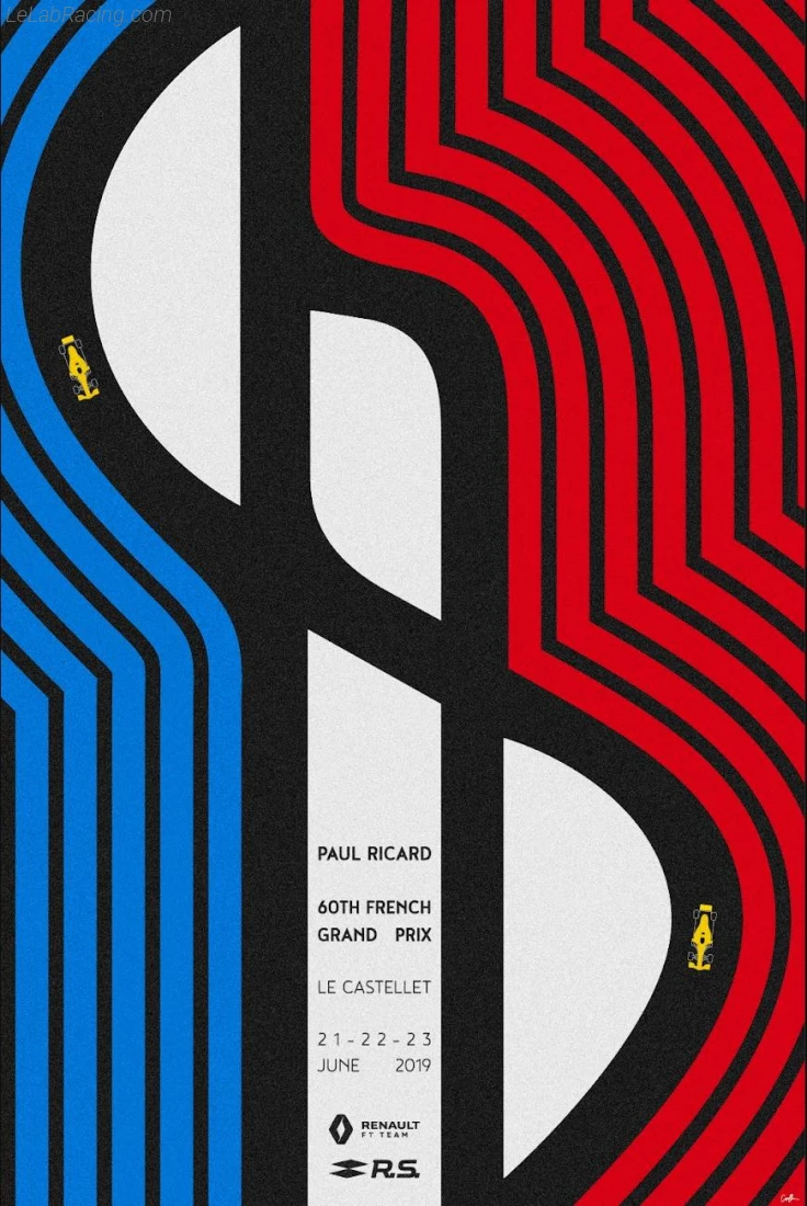 Poster équipe Grand Prix automobile de France 2019