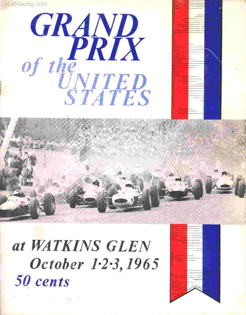 Poster d'un grand prix de la saison de F1 1965