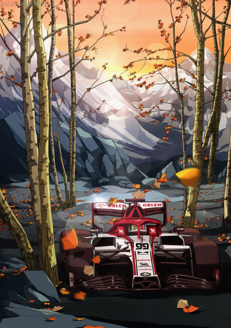Poster équipe Grand Prix automobile de Russie 2020