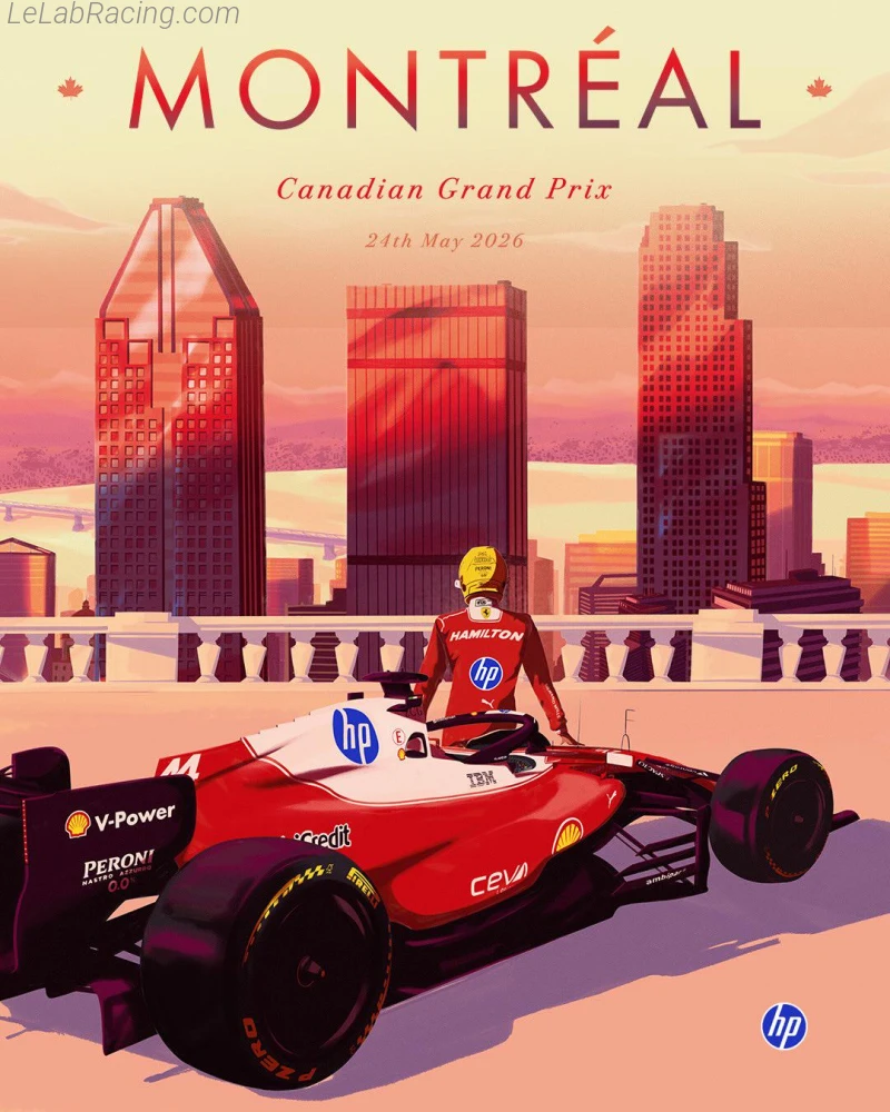 Poster équipe Grand Prix automobile du Canada 2026