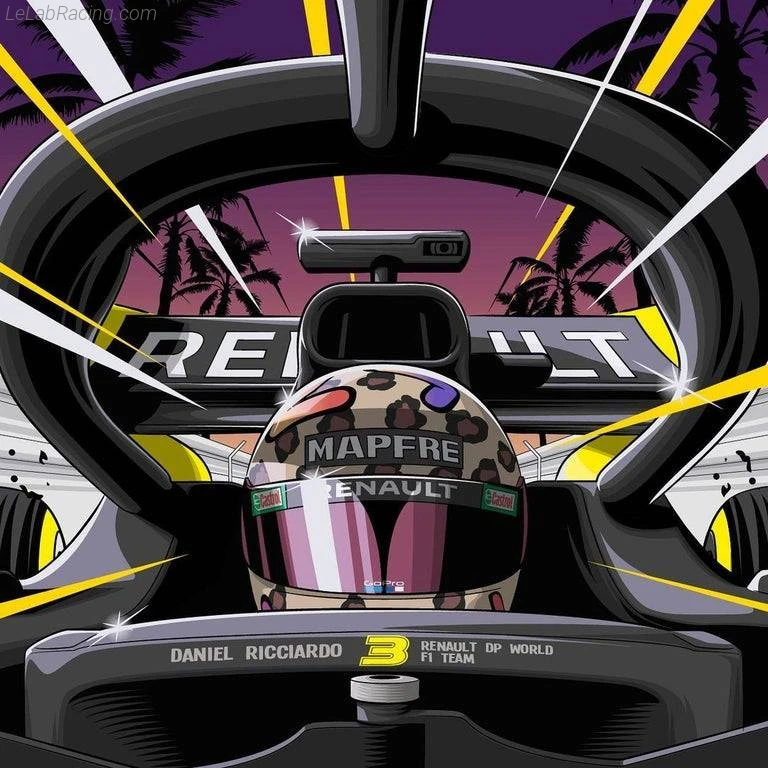 Poster équipe Grand Prix automobile d'Abou Dabi 2020
