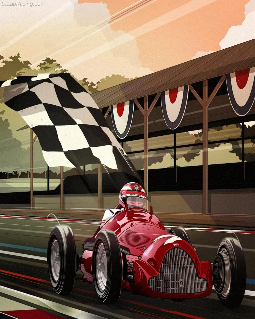 Poster équipe Grand Prix automobile de Grande-Bretagne 2019