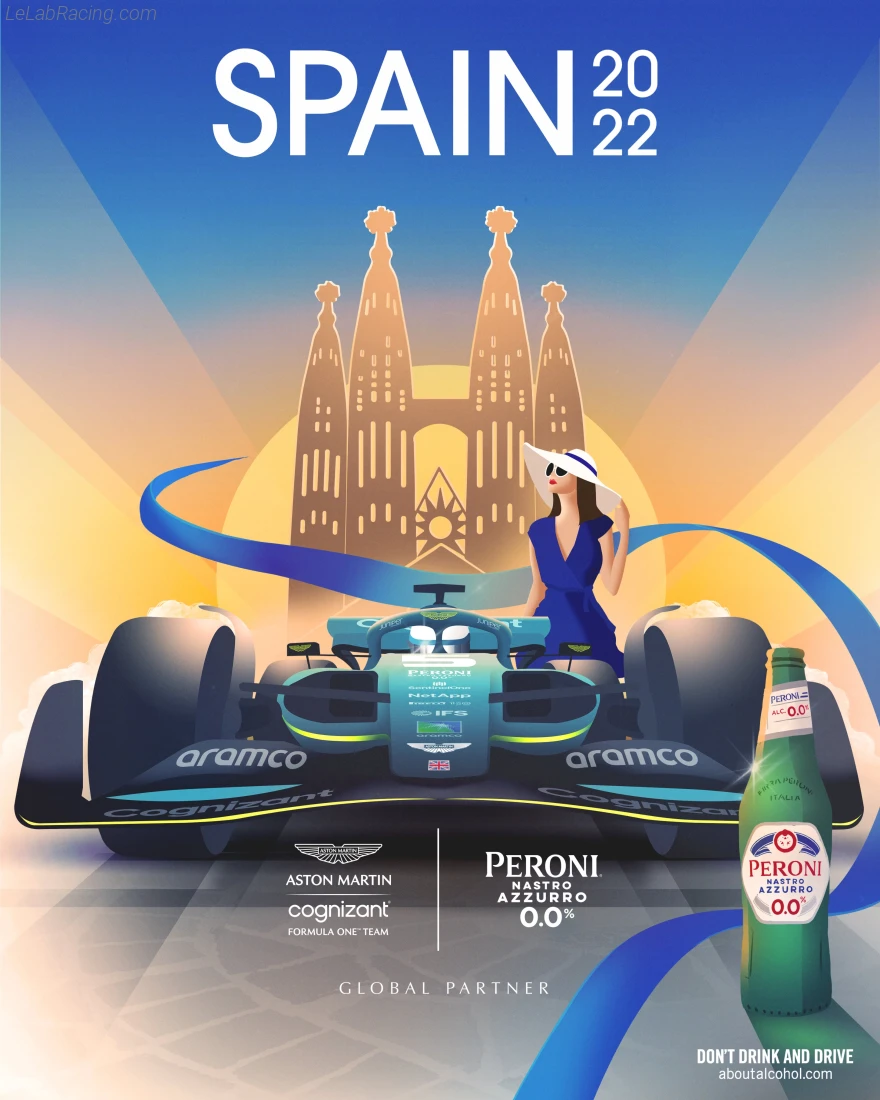 Poster équipe Grand Prix automobile d'Espagne 2022