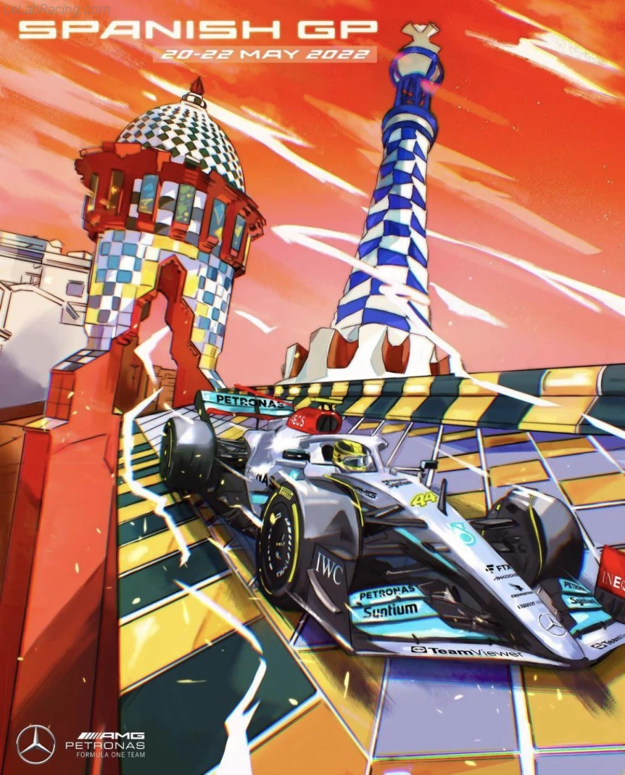Poster équipe Grand Prix automobile d'Espagne 2022