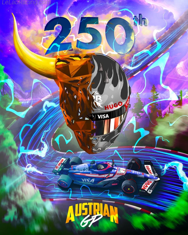 Poster équipe Grand Prix automobile d'Autriche 2024