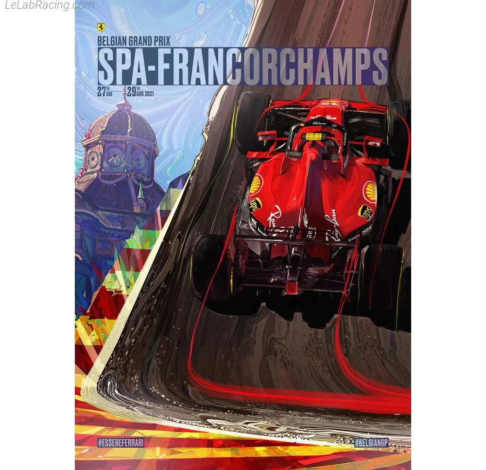 Poster équipe Grand Prix automobile de Belgique 2021