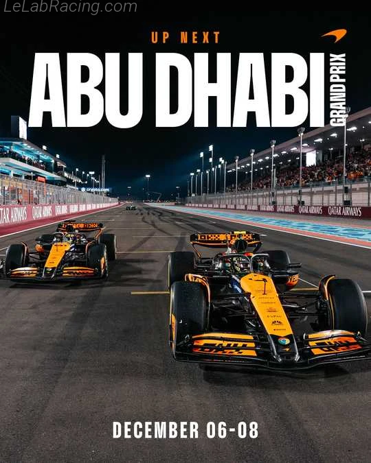 Poster équipe Grand Prix automobile d'Abou Dabi 2024