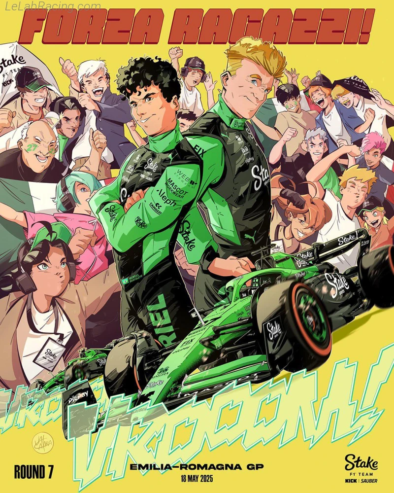 Poster équipe Grand Prix automobile d'Émilie-Romagne 2025