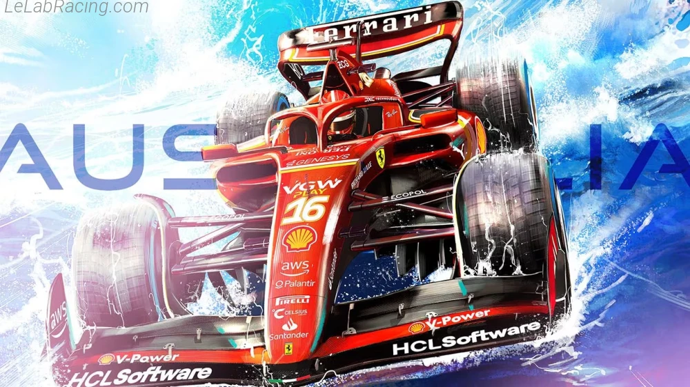Poster équipe Grand Prix automobile d'Australie 2024
