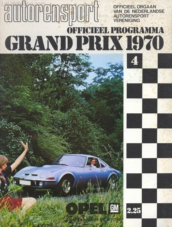 Poster d'un grand prix de la saison de F1 1970