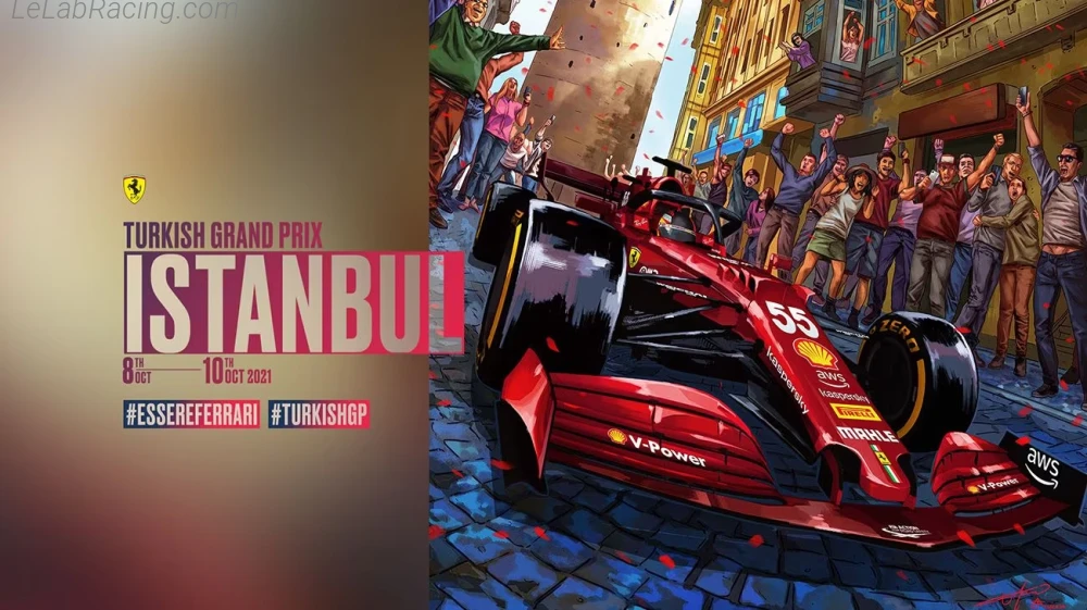 Poster équipe Grand Prix automobile de Turquie 2021