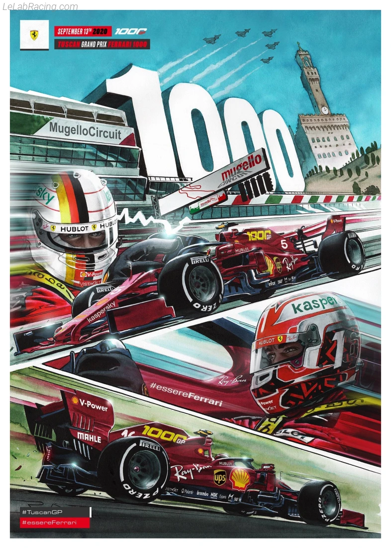 Poster équipe Grand Prix automobile de Toscane 2020