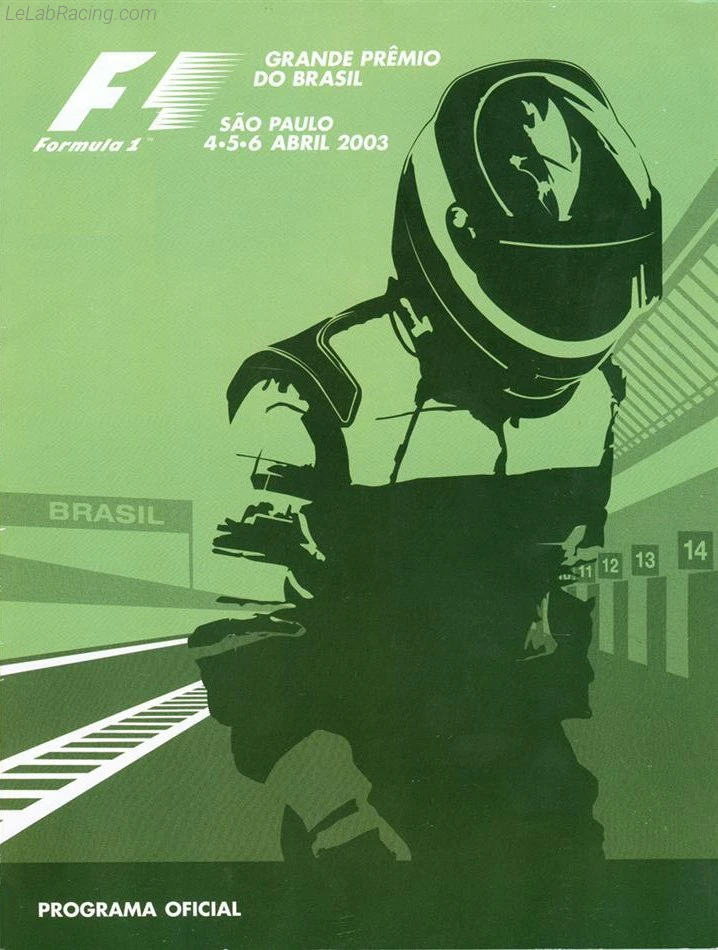 Poster d'un grand prix de la saison de F1 2003