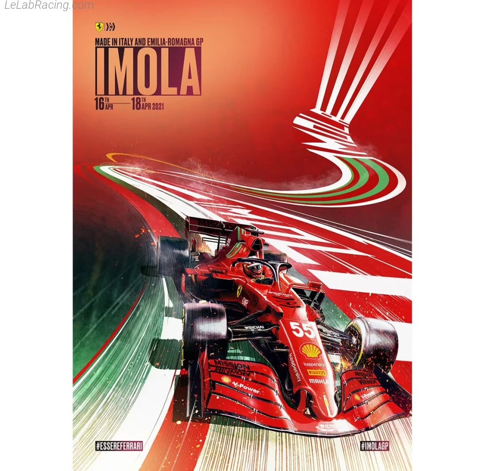 Poster équipe Grand Prix automobile d'Émilie-Romagne 2021