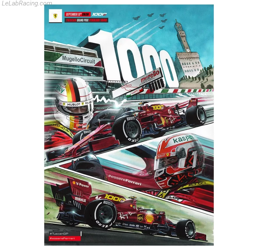 Poster équipe Grand Prix automobile de Toscane 2020