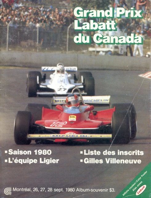 Poster d'un grand prix de la saison de F1 1980